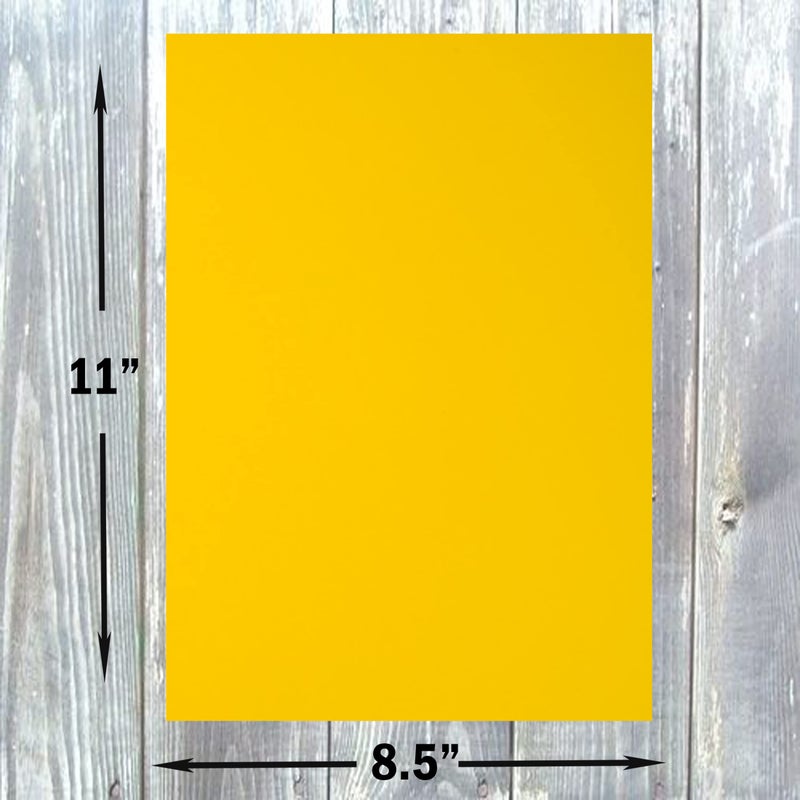 Hamilco Colored Cardstock Scrapbook Paper 8.5" x 11" Sunflower Yellow Color Card Stock Paper 50 Pack - Image 2